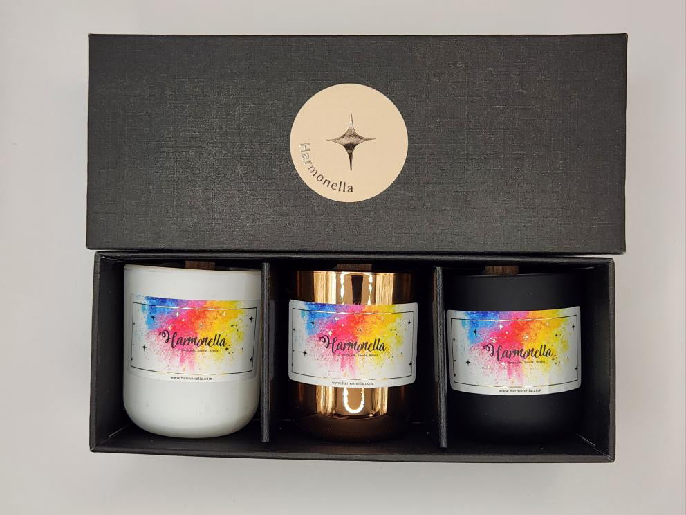 Set 3 velas - Fe, Apreciación, Perseverancia