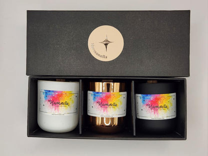 Set 3 velas - Fe, Apreciación, Perseverancia